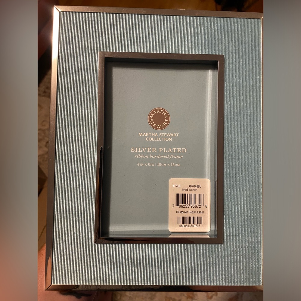 Martha Stewart Silver Plated Frame 4x6 inch